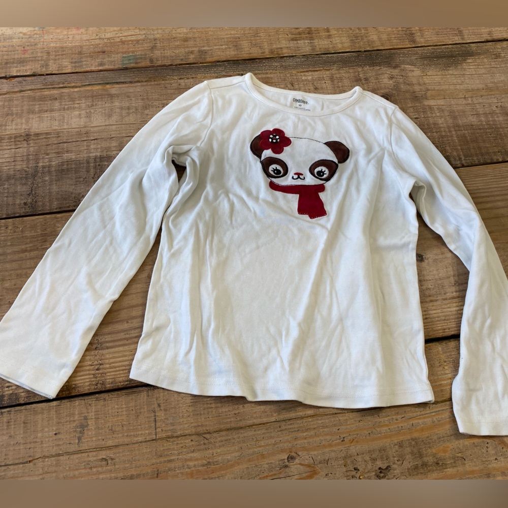 Gymboree Girl. We long sleeve T-shirt Panda